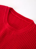Mom and Me Winter Christmas Red "merry" Pullover Sweater - 13