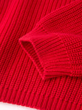Mom and Me Winter Christmas Red "merry" Pullover Sweater - 15