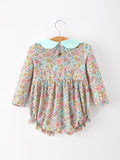 Mint Floral Baby Bubble Petals Collar - 2