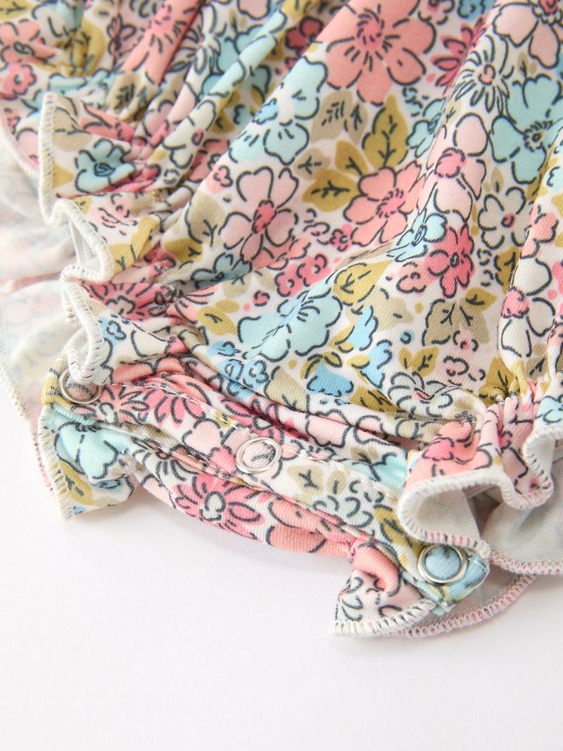 Mint Floral Baby Bubble Petals Collar - 4