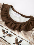 Duck Smocked Camo Baby Bloomer Set Bow Detail - 3