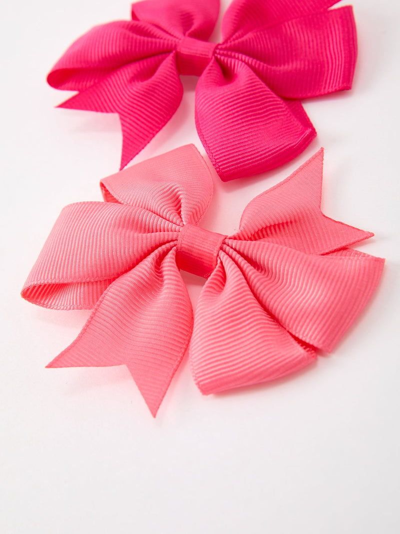 Fall Bow Hair Clip Set - 9