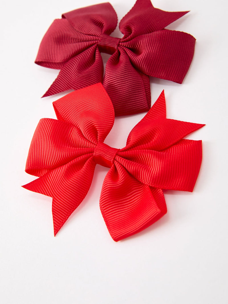 Fall Bow Hair Clip Set - 11