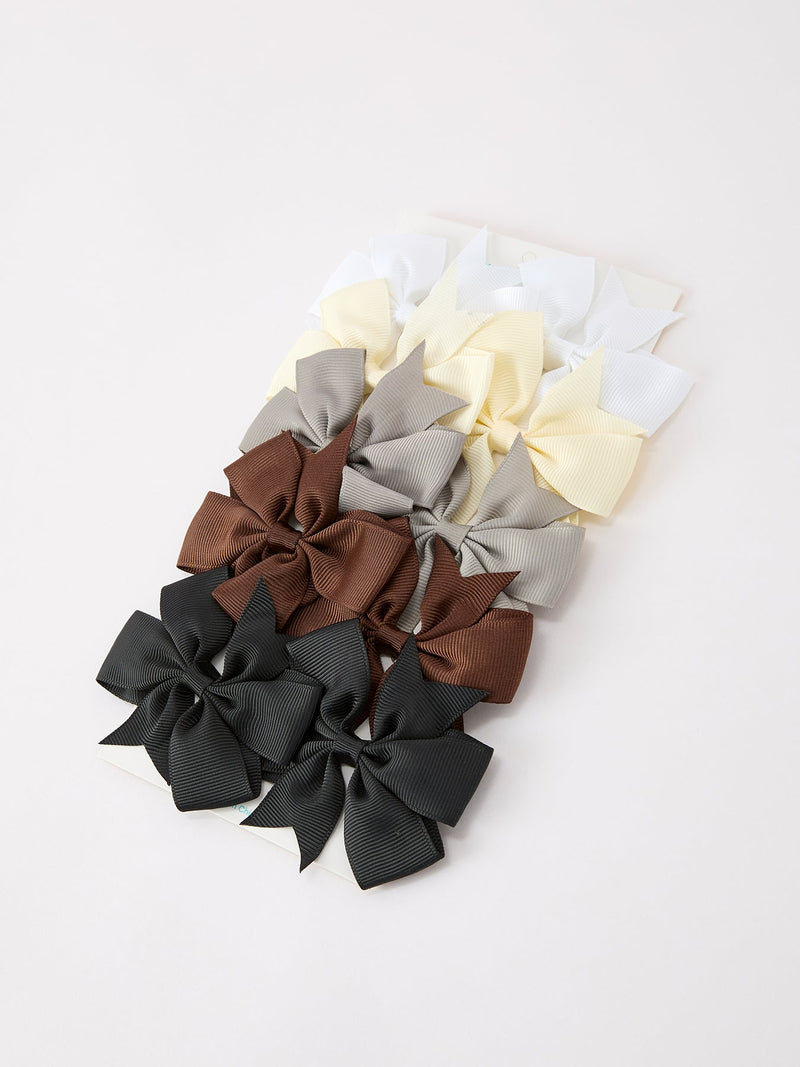 Fall Bow Hair Clip Set - 13