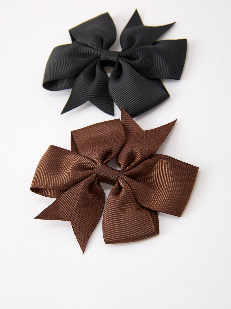 Fall Bow Hair Clip Set - 14