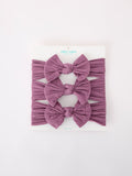 Baby Girl Bow Headband Same Color 3 Piece Set - 6
