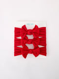 Baby Girl Bow Headband Same Color 3 Piece Set - 8