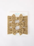 Baby Girl Bow Headband Same Color 3 Piece Set - 12