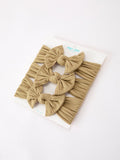 Baby Girl Bow Headband Same Color 3 Piece Set - 13