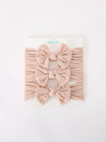 Baby Girl Bow Headband Same Color 3 Piece Set - 14