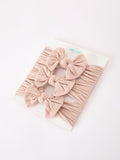 Baby Girl Bow Headband Same Color 3 Piece Set - 15
