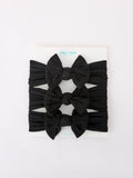 Baby Girl Bow Headband Same Color 3 Piece Set - 18