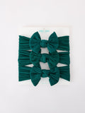 Baby Girl Bow Headband Same Color 3 Piece Set - 24