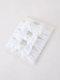 Baby Girl Bow Headband Same Color 3 Piece Set - 27