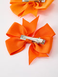 Fall Bow Hair Clip Set - 4