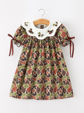Duck Camo Embroidered Duck Girl Dress Short Sleeves - 1