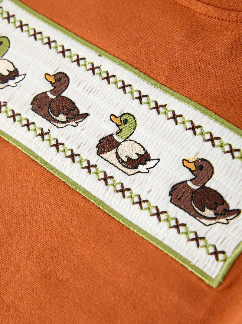Duck Camo Embroidered Duck Boy Pant Set - 5