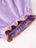 Halloween Ghost Plaid Bow Girls Bloomer Set - 5