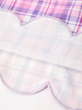 Halloween Plaid Bat Smocked Girls Dress - 5