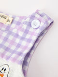 Halloween Ghost Plaid Smocked Baby Boy Romper - 3