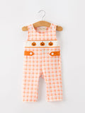 Halloween Pumpkin Plaid Boys JonJon - 1