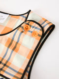 Halloween Plaid Boys JonJon Romper - 3