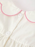 Pink Cross Bishop Christening Girls Dress - 5