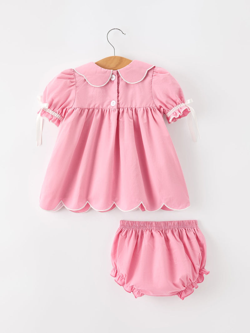 Church Christ White Cross Bishop Christening Girls Bloomer Set - 2