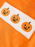Halloween Pumpkin Plaid Boys Pants Set - 4
