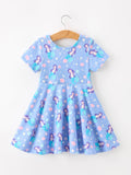 Ocean Fantasy Twirl Girls Dress - 2