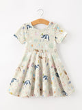 Farm Animal Birthday Twirl Girls Dress - 1