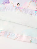 Fall Watercolor Ballet Girls Long Sleeve Twirl Dress - 5
