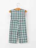 Plaid Moose Smocked Baby Boy JonJon - 2