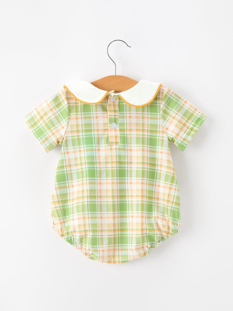 Thanksgiving Turkey Smocked Baby Boy JonJon - 2
