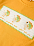 Thanksgiving Turkey Smocked Boys Pant Set - 3