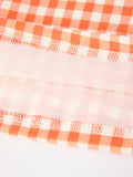 Fall Pumpkin Embroidered Puff Sleeve Girls Dress - 5