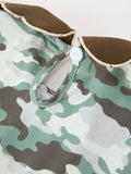 Fall Camo Bow Girls Puff Sleeve Twirl Dress - 5