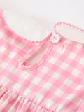 Halloween Ghost Embroidered Girls Dress Peter Pan Collar Bow - 4