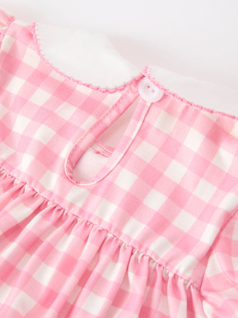 Halloween Ghost Embroidered Girls Bloomer Set Peter Pan Collar - 4
