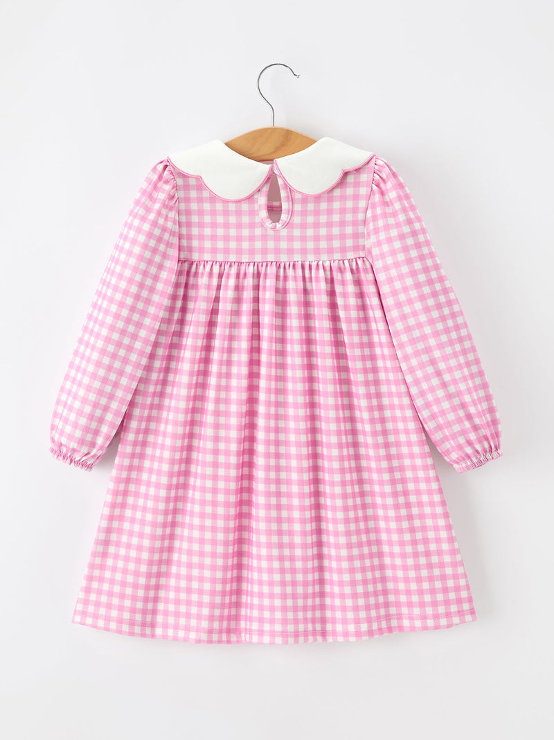 Thanksgiving Halloween Pumpkin Embroidery Girls Dress - 2