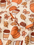 Thanksgiving Pumpkin Pie Girls Twirl Dress - 4