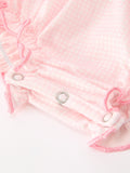 Pink Duck Embroidered Baby Girl Romper Ruffle Collar - 5