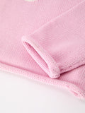 Girls Ghost Bow Knit Sweater Halloween Cute Embroidered Pullover - 5