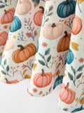 Fall Colorful Pumpkin Girls' Long-Sleeved Dress - 5