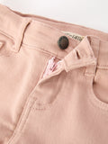 Girls Solid Cargo Leggings Side Bow Pocket Wide Leg Pants - 8