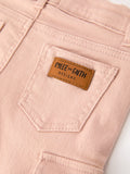 Girls Solid Cargo Leggings Side Bow Pocket Wide Leg Pants - 10