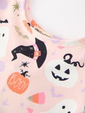 Halloween Ghost Girl Twirl Dress Short-sleeved - 3