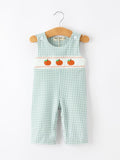 Halloween Thanksgiving Pumpkin Embroidered Baby Boy JonJon - 1