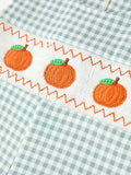 Halloween Thanksgiving Pumpkin Embroidered Baby Boy JonJon - 4