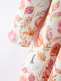 Thanksgiving Pumpkin Floral Girls Twirl Dress - 4